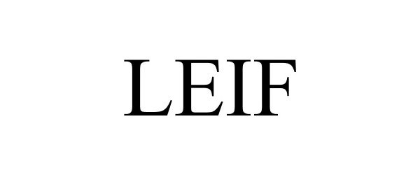 Trademark Logo LEIF