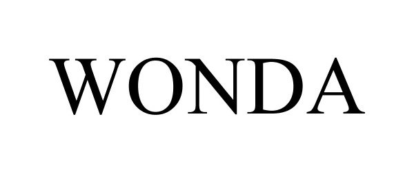 Trademark Logo WONDA