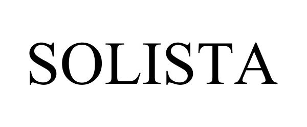 Trademark Logo SOLISTA