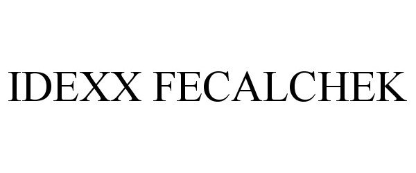 Trademark Logo IDEXX FECALCHEK