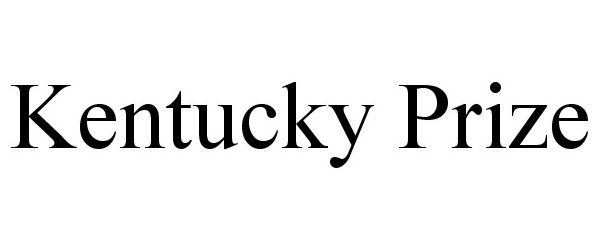 Trademark Logo KENTUCKY PRIZE