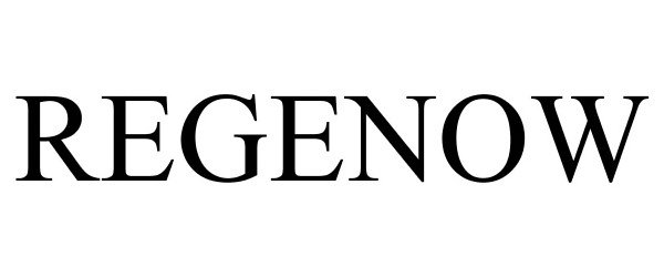Trademark Logo REGENOW