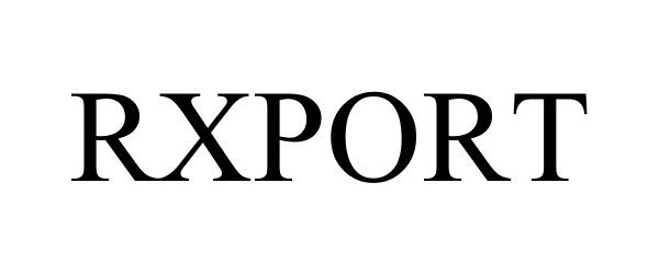 Trademark Logo RXPORT