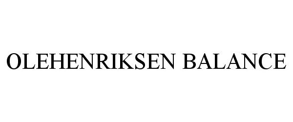 Trademark Logo OLEHENRIKSEN BALANCE