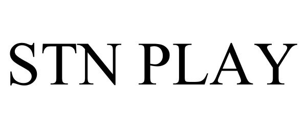 Trademark Logo STN PLAY