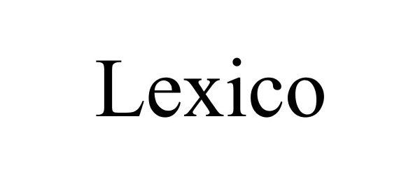 Trademark Logo LEXICO
