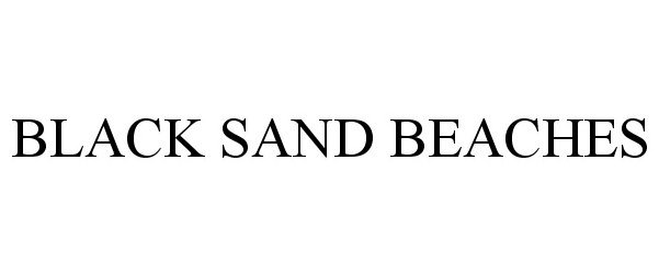 Trademark Logo BLACK SAND BEACHES