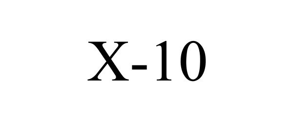 Trademark Logo X-10
