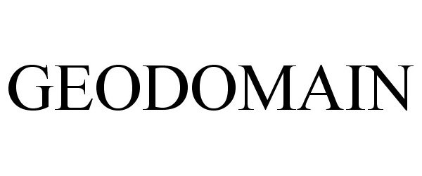 Trademark Logo GEODOMAIN