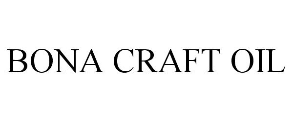  BONA CRAFT OIL