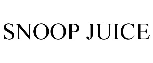 Trademark Logo SNOOP JUICE