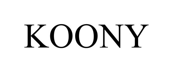 Trademark Logo KOONY