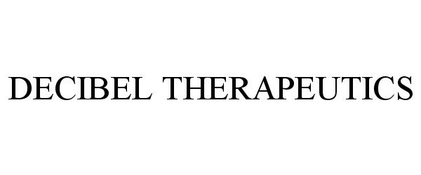 Trademark Logo DECIBEL THERAPEUTICS
