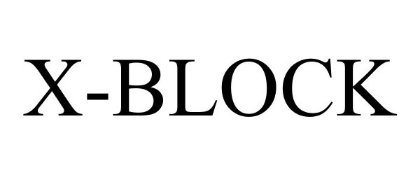 Trademark Logo X-BLOCK