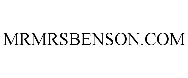 Trademark Logo MRMRSBENSON.COM