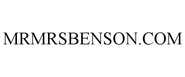  MRMRSBENSON.COM