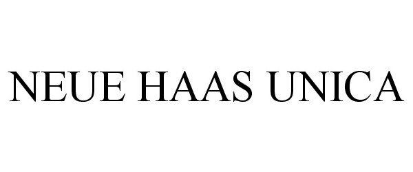  NEUE HAAS UNICA