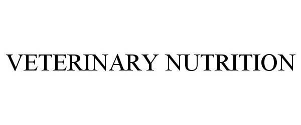 Trademark Logo VETERINARY NUTRITION