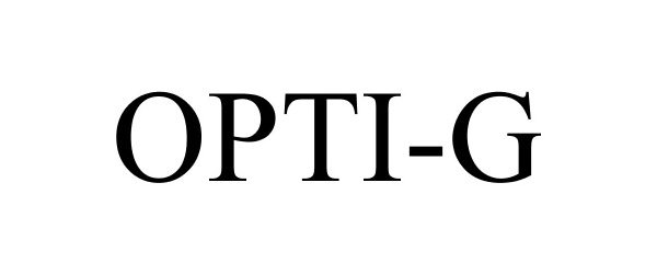 Trademark Logo OPTI-G
