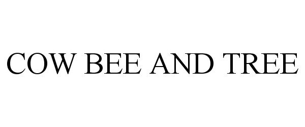  COW BEE AND TREE