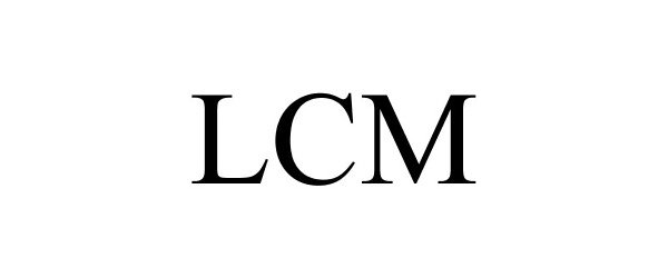 Trademark Logo LCM