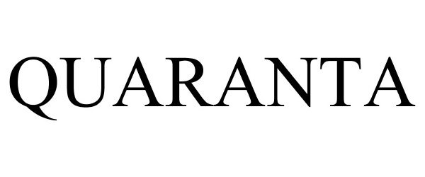 Trademark Logo QUARANTA