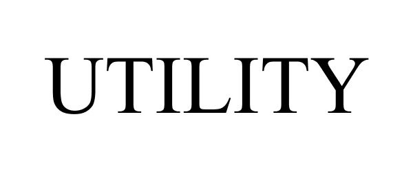 Trademark Logo UTILITY
