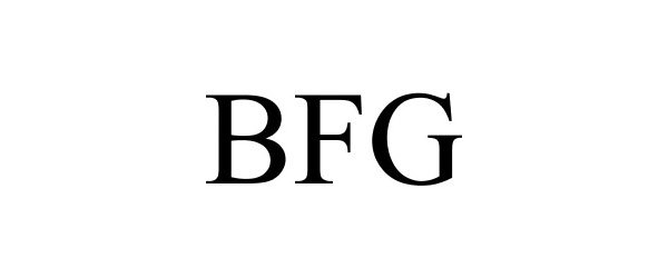 Trademark Logo BFG