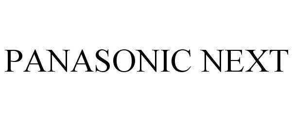 Trademark Logo PANASONIC NEXT