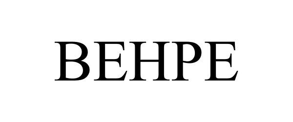 Trademark Logo BEHPE