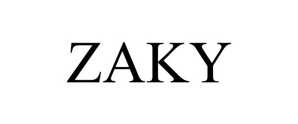 Trademark Logo ZAKY