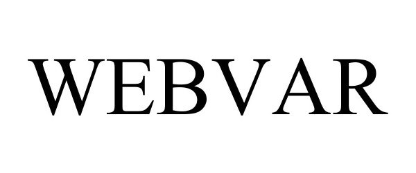 Trademark Logo WEBVAR