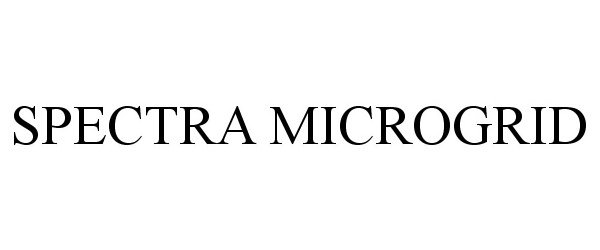 Trademark Logo SPECTRA MICROGRID