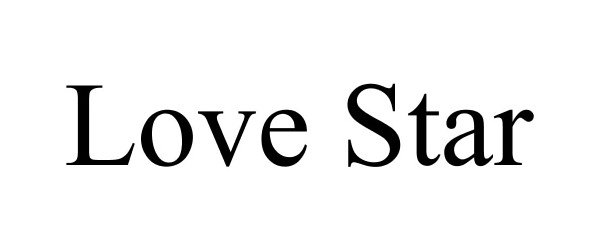 Trademark Logo LOVE STAR