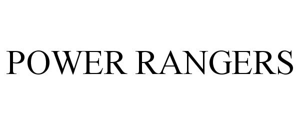 Trademark Logo POWER RANGERS