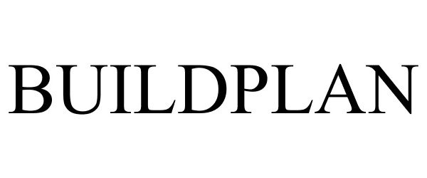 Trademark Logo BUILDPLAN