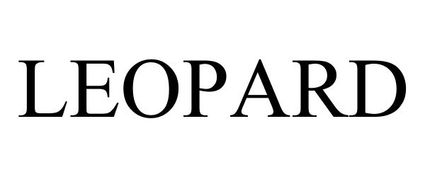 Trademark Logo LEOPARD