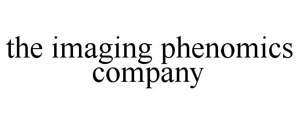 Trademark Logo THE IMAGING PHENOMICS COMPANY