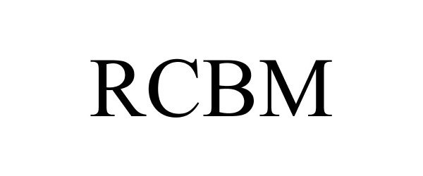 Trademark Logo RCBM