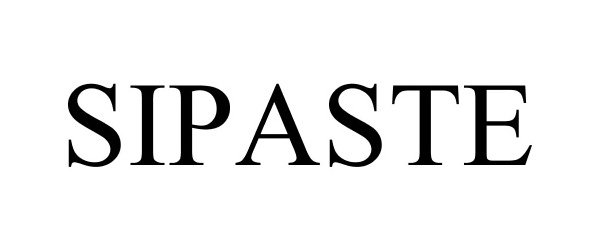 Trademark Logo SIPASTE