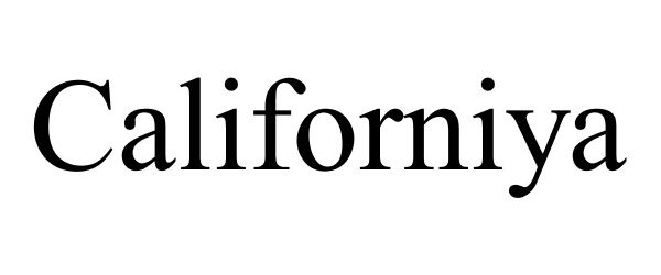Trademark Logo CALIFORNIYA