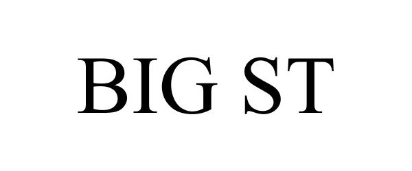 Trademark Logo BIG ST