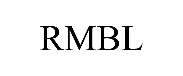 Trademark Logo RMBL