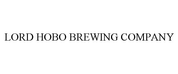 Trademark Logo LORD HOBO BREWING COMPANY