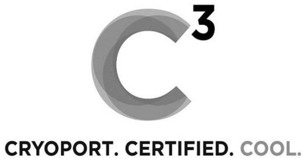 Trademark Logo C³ CRYOPORT. CERTIFIED. COOL.