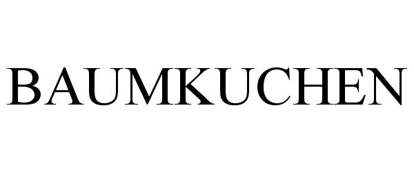 Trademark Logo BAUMKUCHEN