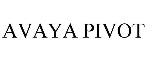  AVAYA PIVOT