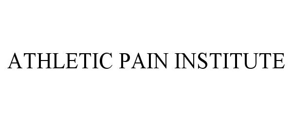  ATHLETIC PAIN INSTITUTE