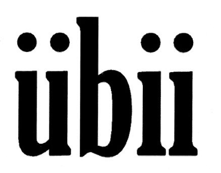 Trademark Logo ÜBII