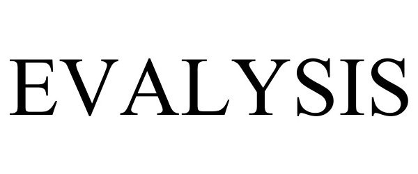 Trademark Logo EVALYSIS